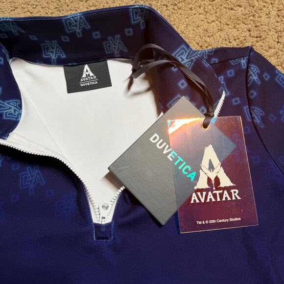 NWT DUVETICA AVATAR 2 BLUE POLYESTER BLEND SWEATSHIRT PURPLE WOMENS SZ SMALL - Picture 3 of 6